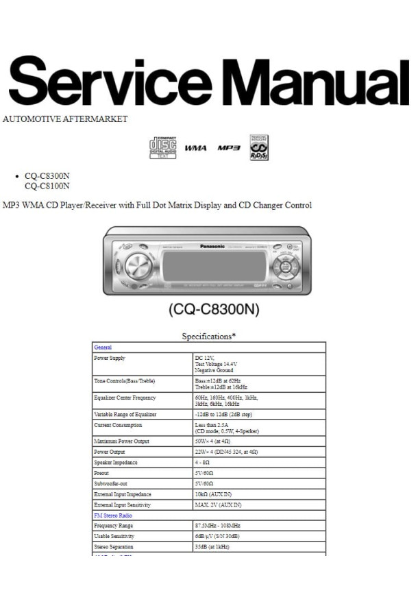 CQ-C8300N, CQ-C8100N